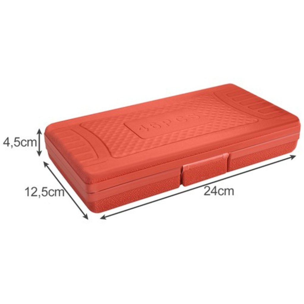 46pc Socket Set 1/4 Drive Tool Kit - Socket Sets