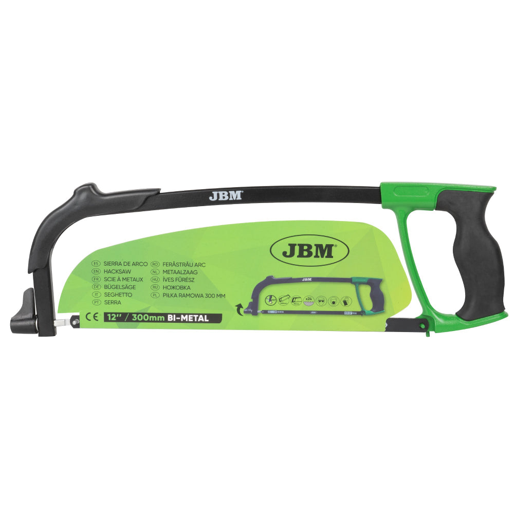 Hacksaw With Blade 300mm 12" Foam Grip Handle Heavy Duty