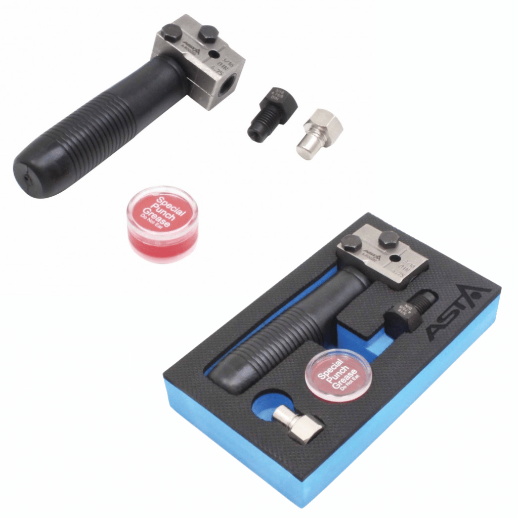 On Vehicle Brake Line Pipe Flaring Tool Set Universal SAE DIN