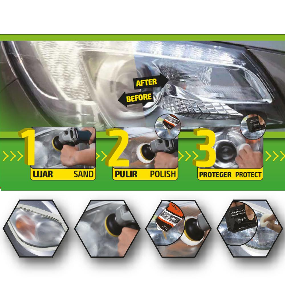 Headlight Len Restoration Repair Kit Car Headlight Cleaner