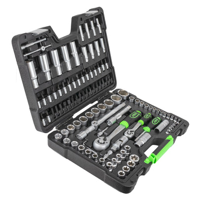 Jbm socket set tool kit 108pc with zinc finish 1/2’ &