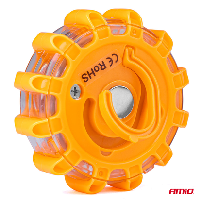 Warning Beacon 12 Red LED 4 Pack Magnetic Road Marker Waterproof 9 Modes