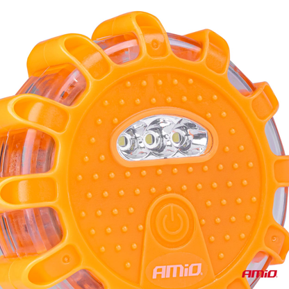 Warning Beacon 12 Red LED 4 Pack Magnetic Road Marker Waterproof 9 Modes