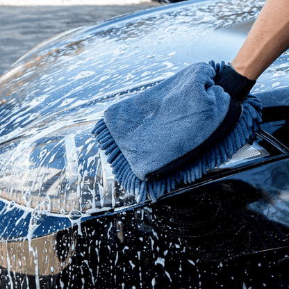 Car Wash Microfibre Glove And Microfibre Drying Towel Kit
