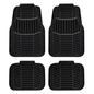 Textile Car Mats Set Of 4 Black Floor Protection Universal Fit Hard Wearing