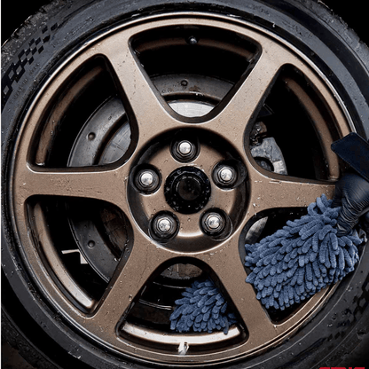 Chenille Microfiber Noodles Wheel Rim Brush Cleaner 7 × 7 × 37 cm