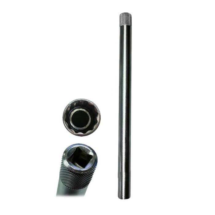 16mm 3/8" Drive Spark Plug Socket Spanner Long Reach 250mm Long Bi-Hex - Sweeney Motor Factors