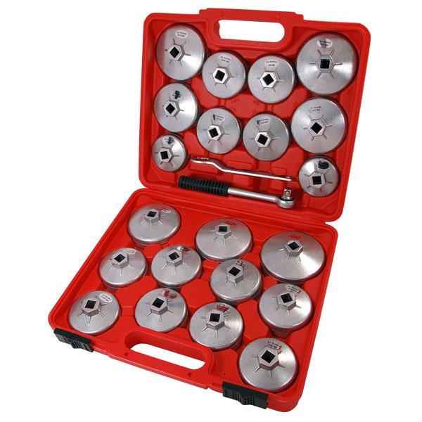 23pc Oil Filter Wrench Cup Remover Set Garage Workshop - Oil