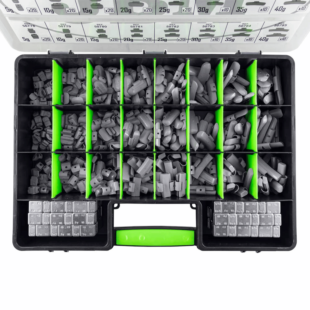 Universal Wheel Weight Selection Box Wheel Balance Hook-On Stick-On