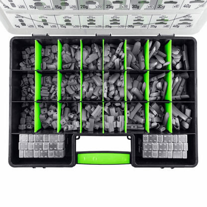 Universal Wheel Weight Selection Box Wheel Balance Hook-On Stick-On