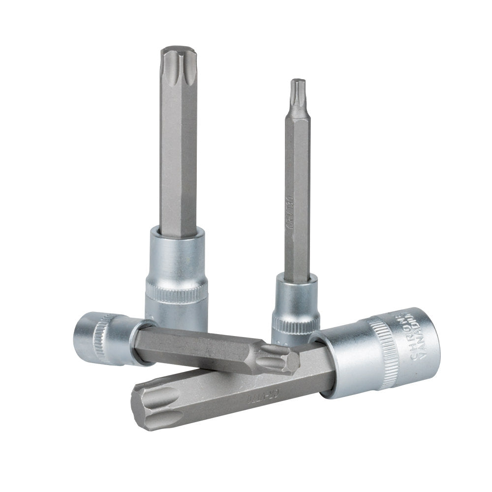 7-Piece Torx Bit Socket Set – Durable CrV Steel with 3/8" & 1/2" Drives T30-T70