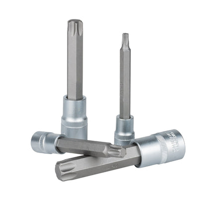 7-Piece Torx Bit Socket Set – Durable CrV Steel with 3/8" & 1/2" Drives T30-T70