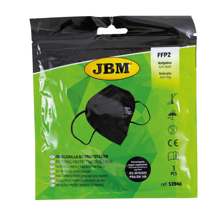 JBM-53946 Filtering Protective Face Mask Ffp2 - Black Addistional Image 3
