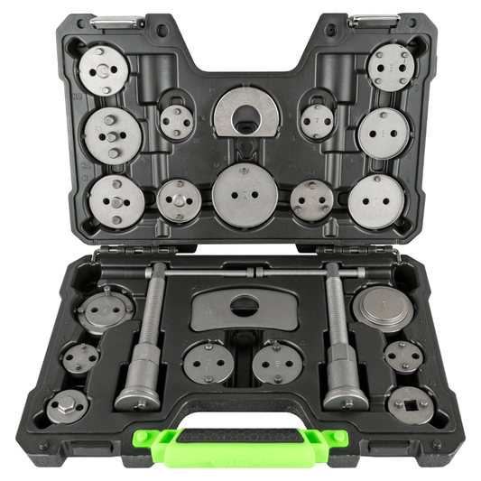 23‑Piece Brake Pistons Rewinding Tool Set – Brake Caliper Piston Compressor Kit