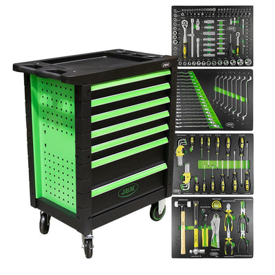 JBM-53904 7 Drawer Cabinet - Green