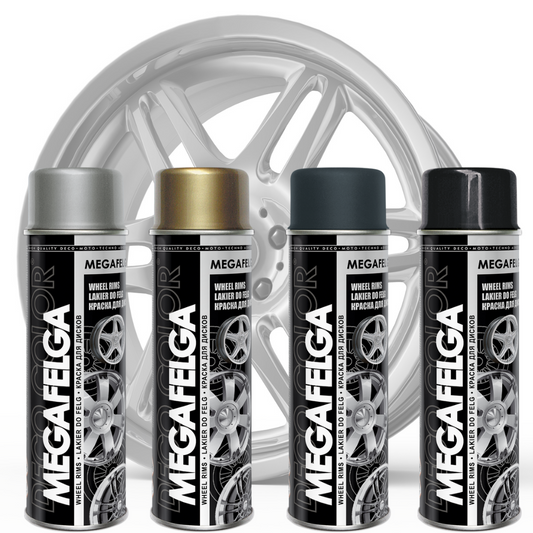 Deco Color-All 4 Alloy Wheels Refurbishing Mega Deluxe Kit 5 Colors