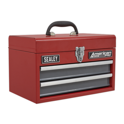 Sealey 2 Drawer Tool Box With Ball Bearing Slides Compact Light Weight