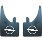 Opel Mud Flaps Universal Rubber In Pairs White Logo