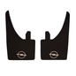 Opel Mud Flaps Universal Rubber In Pairs White Logo