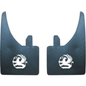Vauxhall Mud Flaps Universal Rubber In Pairs White Logo