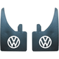 Volkswagen Mud Flaps Universal Rubber In Pairs White Logo