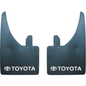 Toyota Mud Flaps Universal Rubber In Pairs White Logo And Text