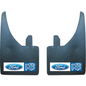 Ford RS Blue Mud Flaps Universal Rubber In Pairs Blue/White Logo
