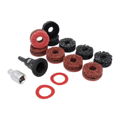 14-Piece Automotive Hub & Brake Disc Cleaner Set For Removing 
