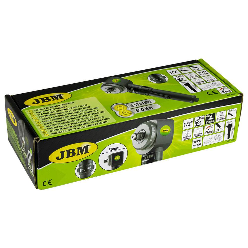 Angled Air Impact Wrench 1/2 Drive 90 Degree 3 Different