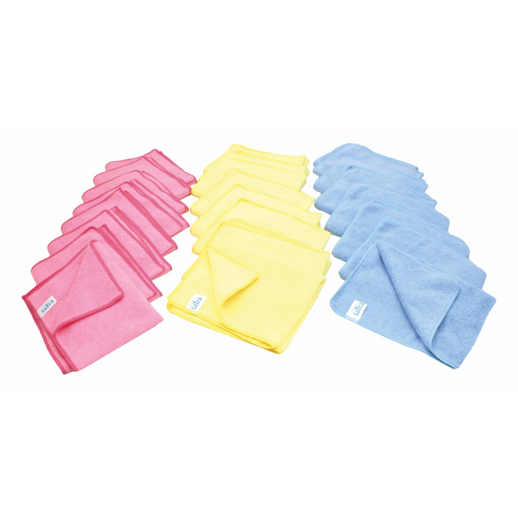 Asta - 24pc microfibre cleaning cloth wipes 40cm x 30cm -