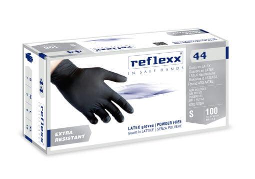 Black Latex Disposable Gloves Powder Free High Strength gr6.2 100pk - Sweeney Motor Factors