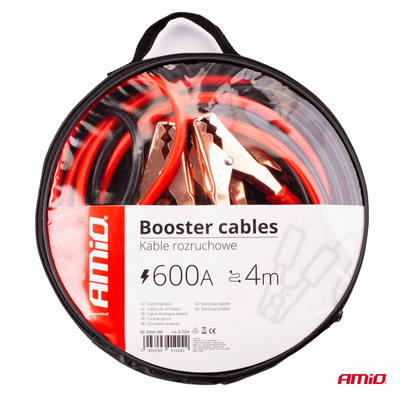 Booster jump lead cables 600 amp 4 metre