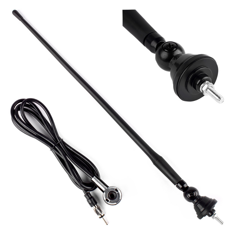 Car Radio Aerial Antenna Rubber 340mm With 5mm Thread