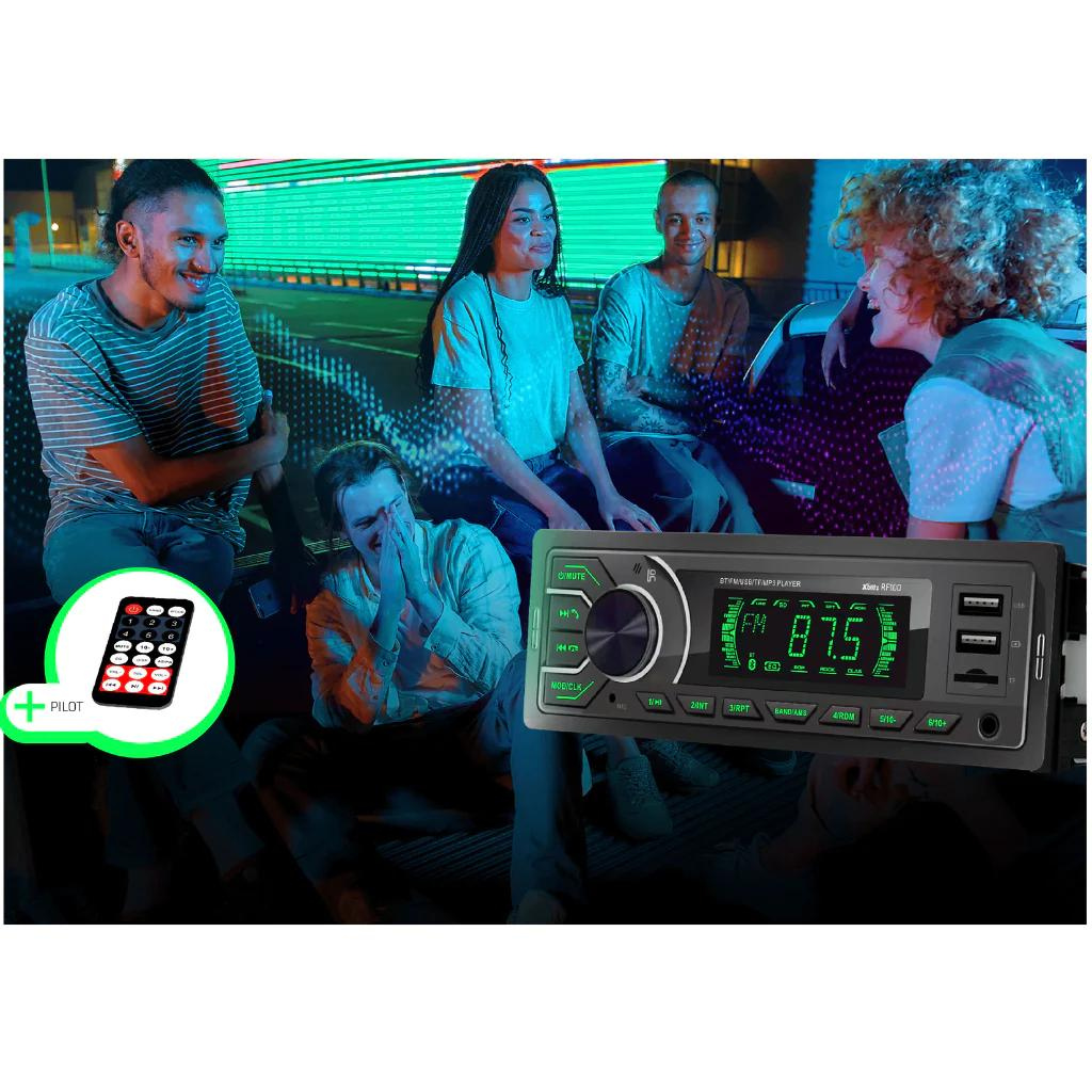 Car Radio Stereo FM Bluetooth Micro SD USB Hands Free With Remote Control - Sweeney Motor Factors