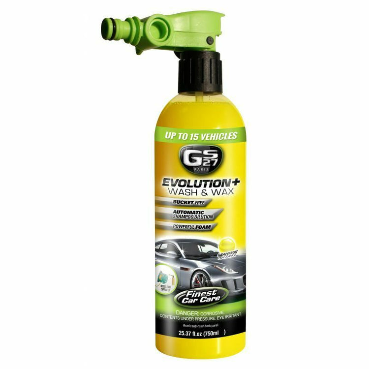 Car Van Wash and Wax Hosepipe Adaptor Flow Through Bottle