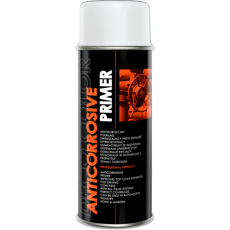 Deco Color-Anticorrosive Primers Black White Grey Red 400ml