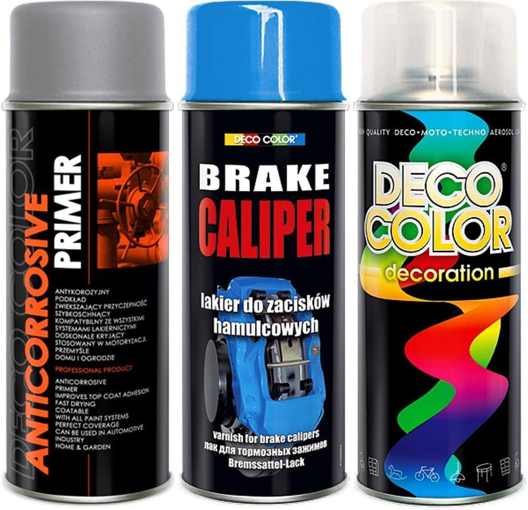Brake Caliper Spray Paint 3pc Kit Blue - Deco Color Ireland