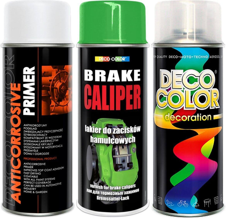 Brake Caliper Spray Paint 3pc Kit Green - Deco Color Ireland
