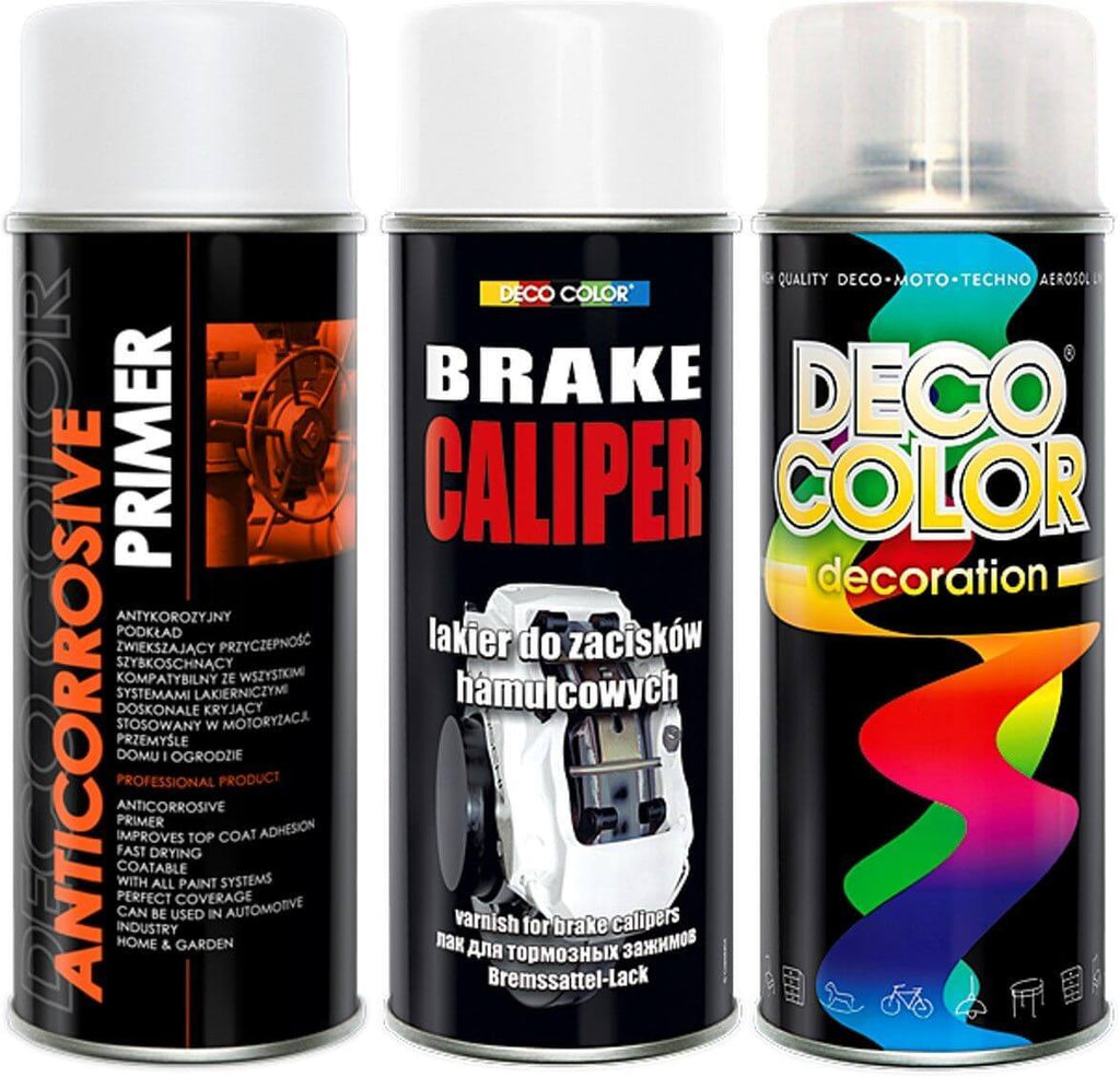 Brake Caliper Spray Paint 3pc Kit White - Deco Color Ireland
