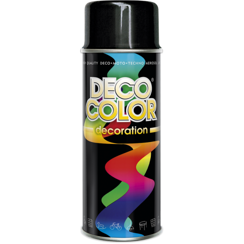 Decoration Universal Spray Paint 400ml Gloss Black - Deco Color Ireland