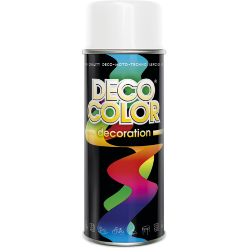 Decoration Universal Spray Paint 400ml Gloss White - Deco Color Ireland