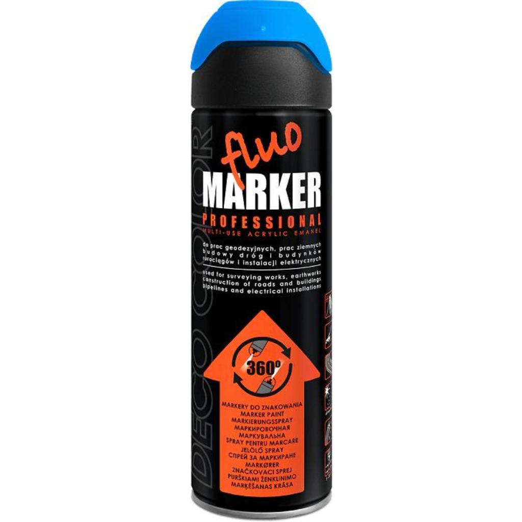 FluoMarker Line Marker – High-Visibility Fluorescent Marking Spray for Professional Use