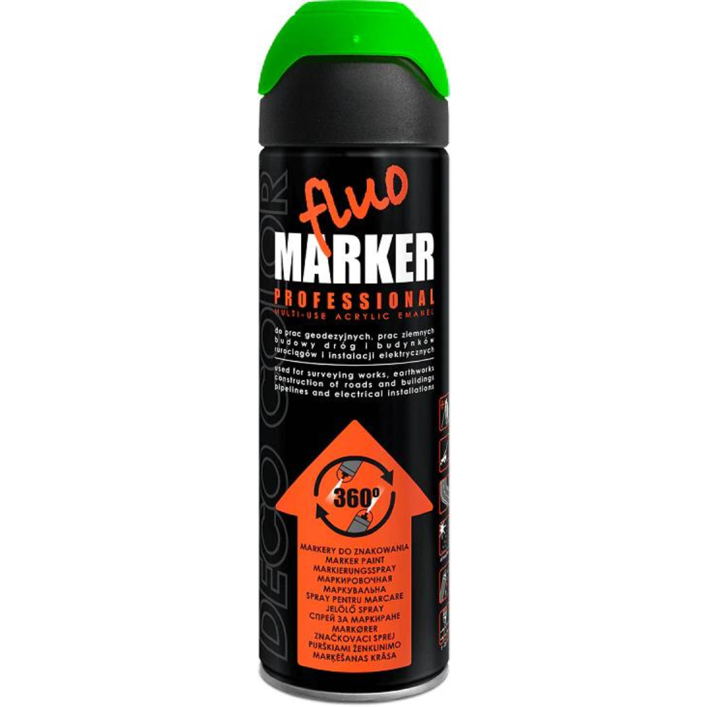 FluoMarker Line Marker – High-Visibility Fluorescent Marking Spray for Professional Use