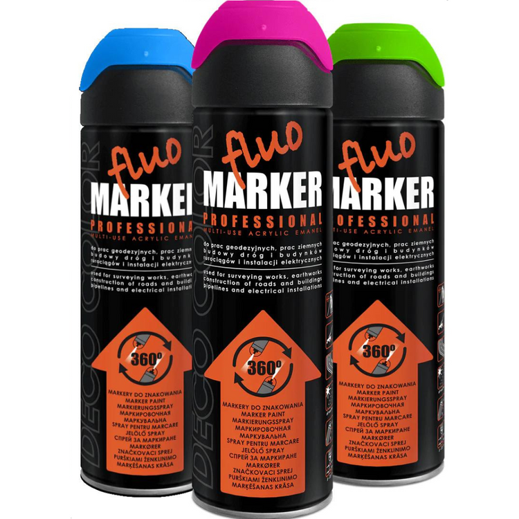Deco Color-Line Marker Spray Paint 500ml 8 Colors - Line