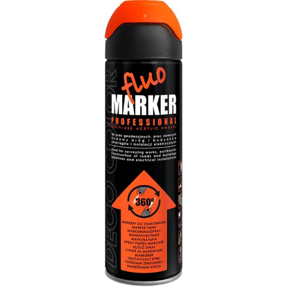 FluoMarker Line Marker – High-Visibility Fluorescent Marking Spray for Professional Use