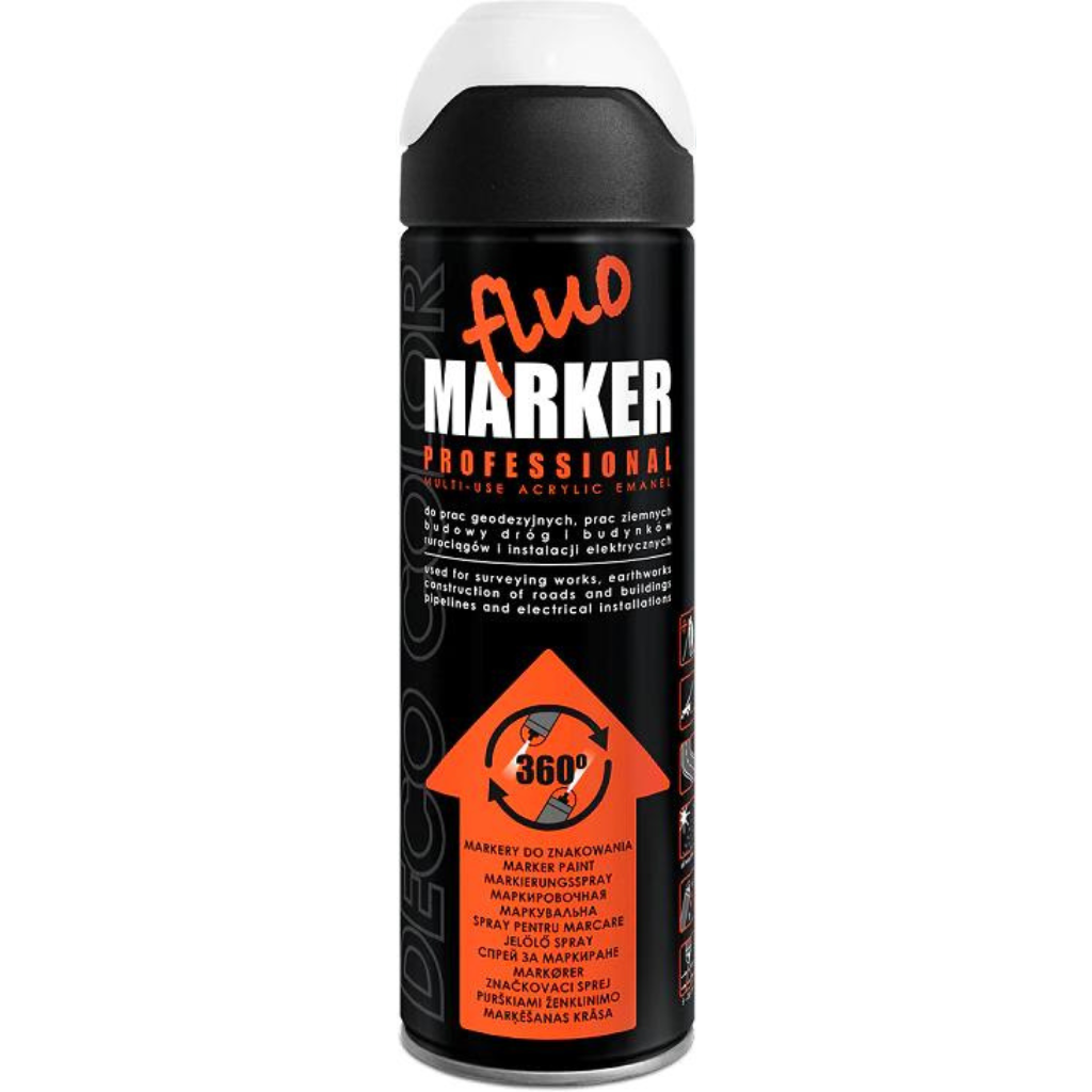 FluoMarker Line Marker – High-Visibility Fluorescent Marking Spray for Professional Use