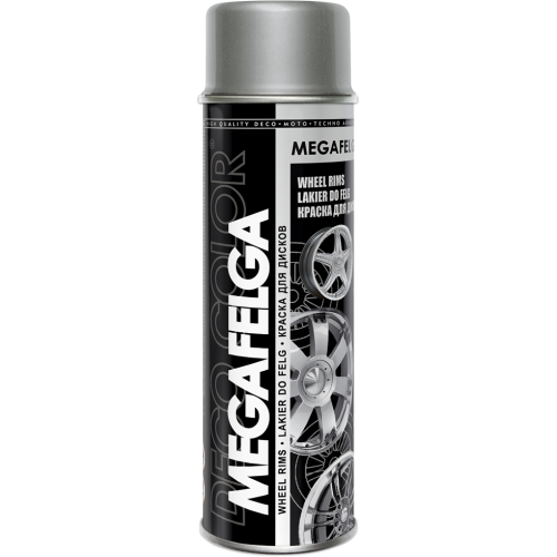 Megafelga Alloy Wheel Rims Spray Paint Silver 500ml - Deco Color Ireland