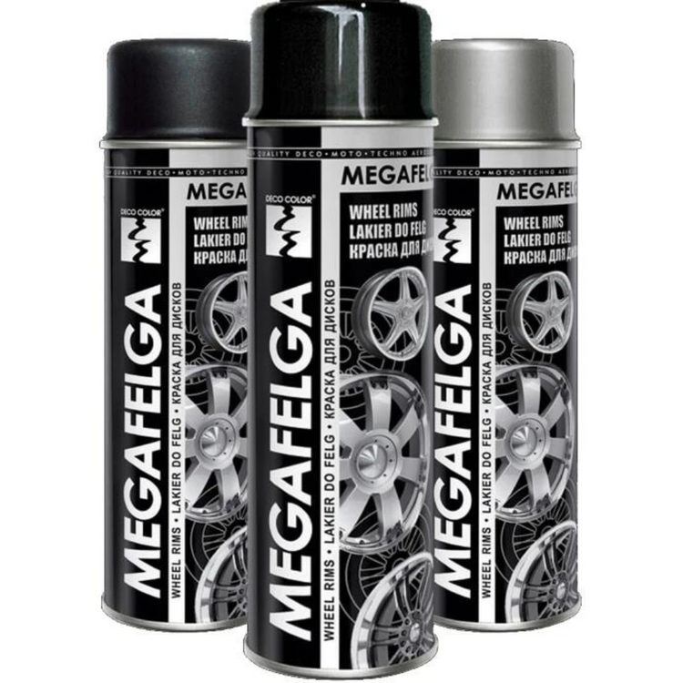 Deco Color-Megafelga Alloy Wheel Rims Spray Paint 500ml -