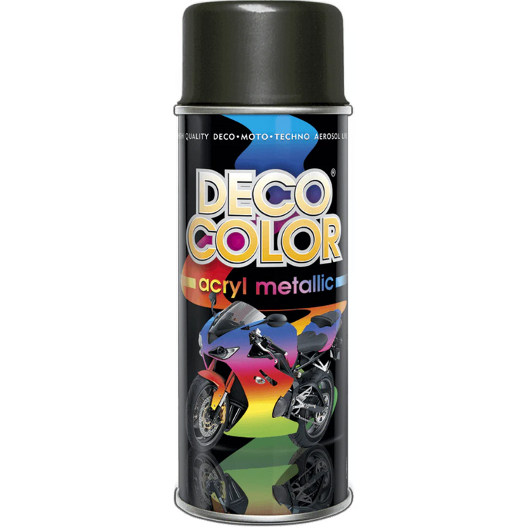 Deco Color-Metallic Spray Paint In 7 Colours 400ml - Black -