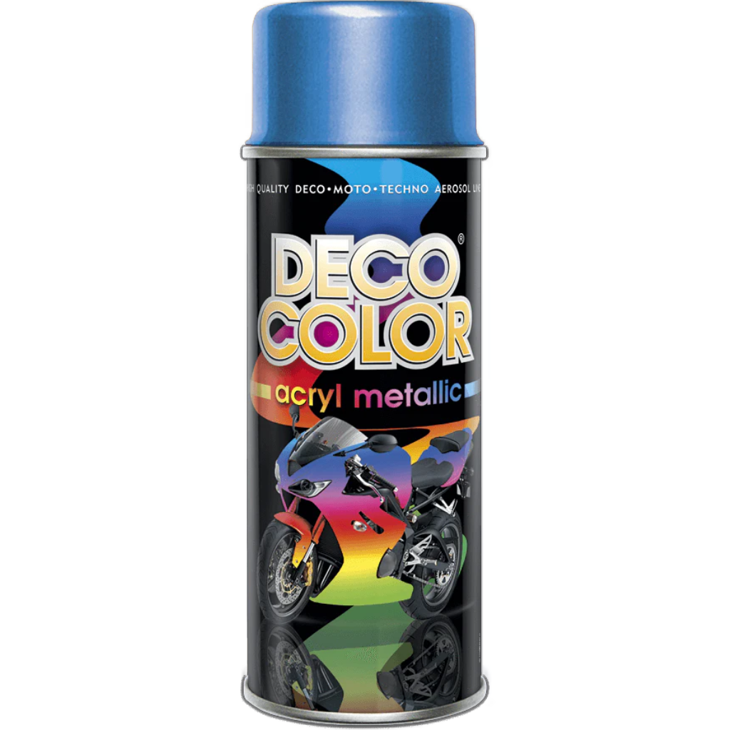 Deco Color-Metallic Spray Paint In 7 Colours 400ml - Blue -